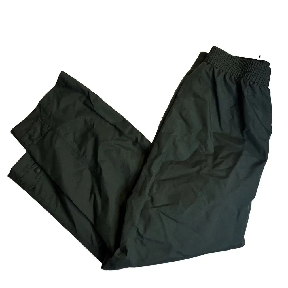 Cabela’s Men’s L Green Gore-Tex Nylon Rain Pants Fishing Hunting Waterproof